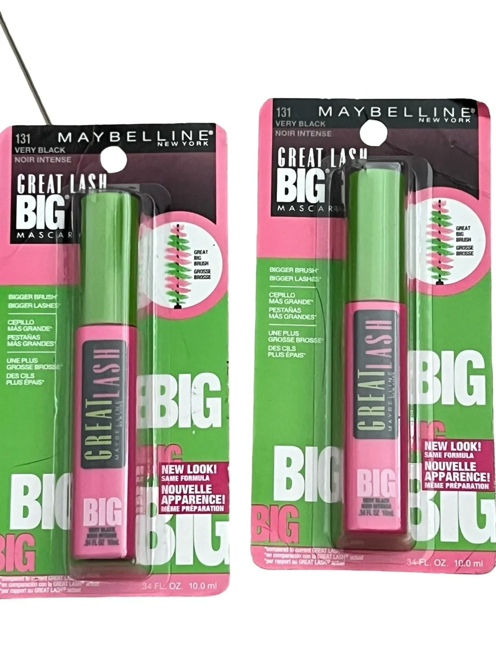 2 packs Maybelline Great Lash Big Mascara - 131 Very Black FINAL PRICE DROP